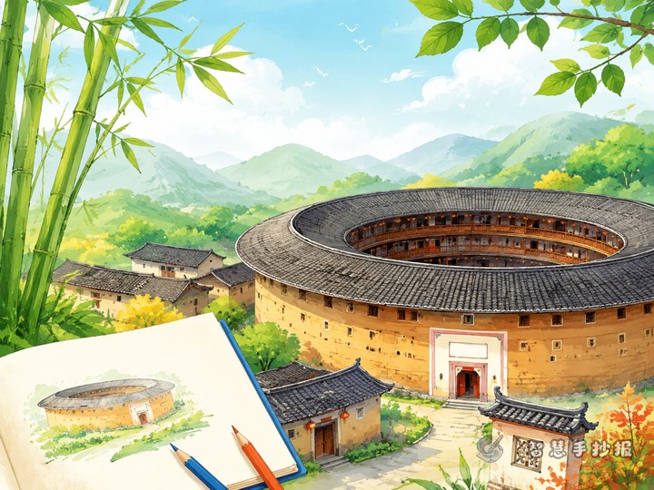 How to Make a Fujian Tulou Handwritten Newspaper with Traditional Architectural Style - Related topic thumbnail