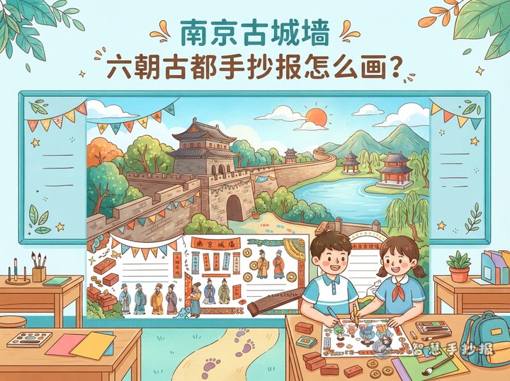 How to Make a Handwritten Newspaper About Nanjing City Walls and the Ancient Capital - Preview of Ancient Chinese Capitals and Urban Civilization Handwritten Newspaper series