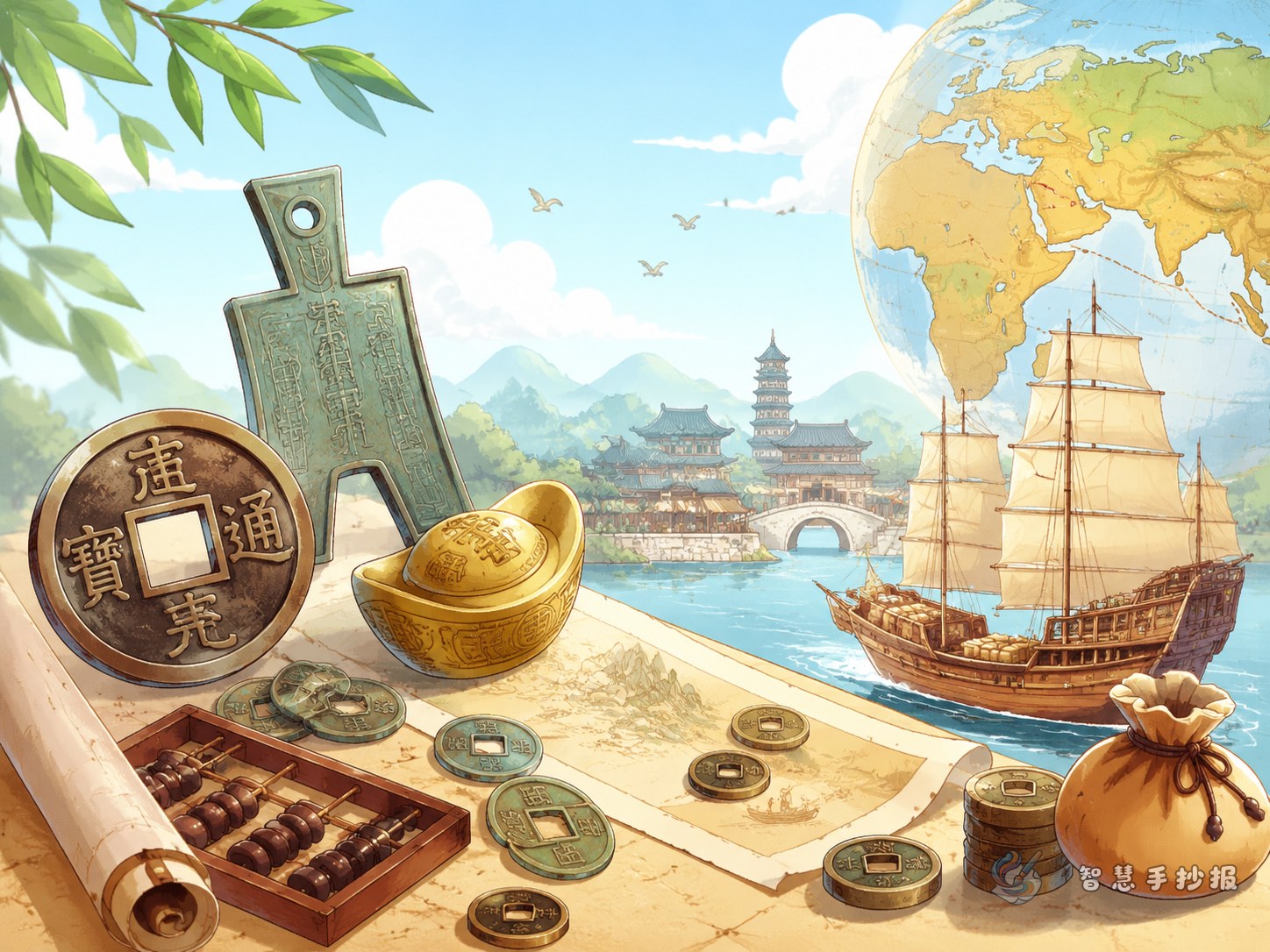 How to Make an Ancient Currency and Commercial Civilization Handwritten Newspaper Clearly - Poster topic cover image