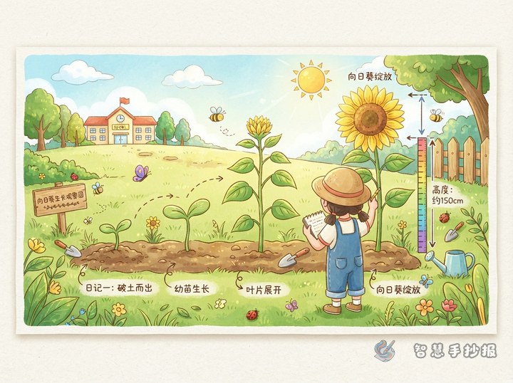 How to Record Sunflower Growth in a Planting and Labor Observation Poster - Related topic thumbnail