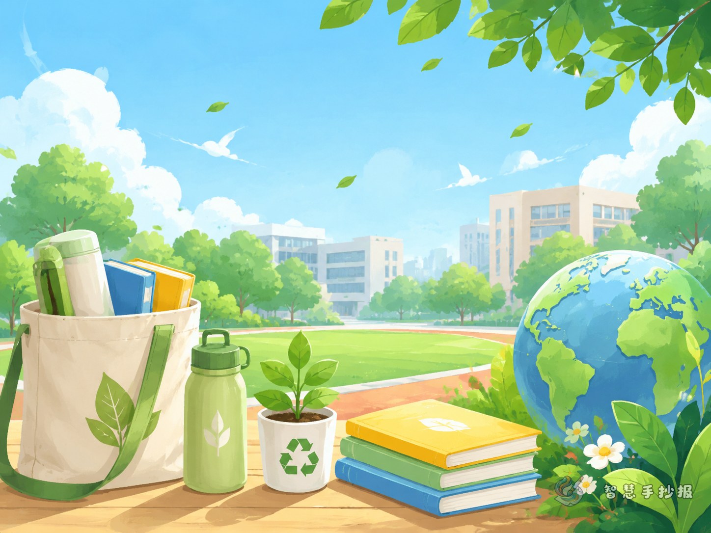 What practical sections can be used in a campus low-carbon lifestyle handwritten newspaper? - Poster topic cover image