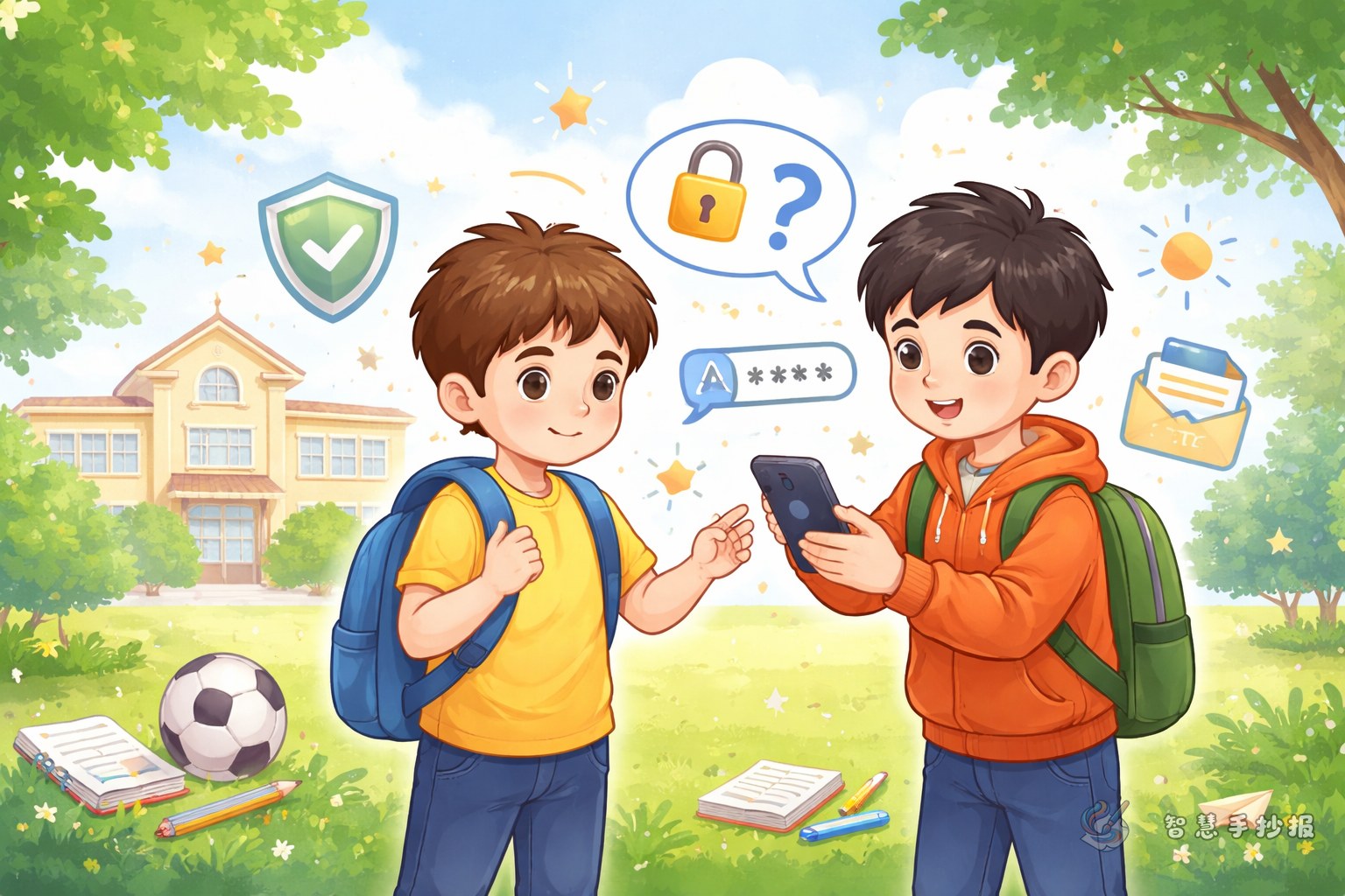 同学借手机要验证码怎么办手抄报内容怎么写 - 智慧手抄报专题封面图