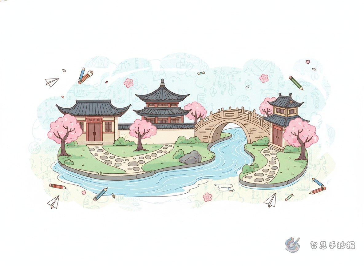 What to Write for a Traditional Architecture Ancient Town Culture Handwritten Newspaper - Poster topic cover image