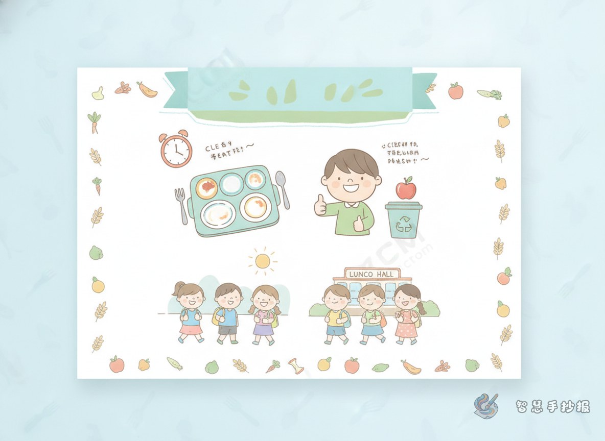 校园光盘行动手抄报怎样结合学生日常来设计 - Poster topic cover image