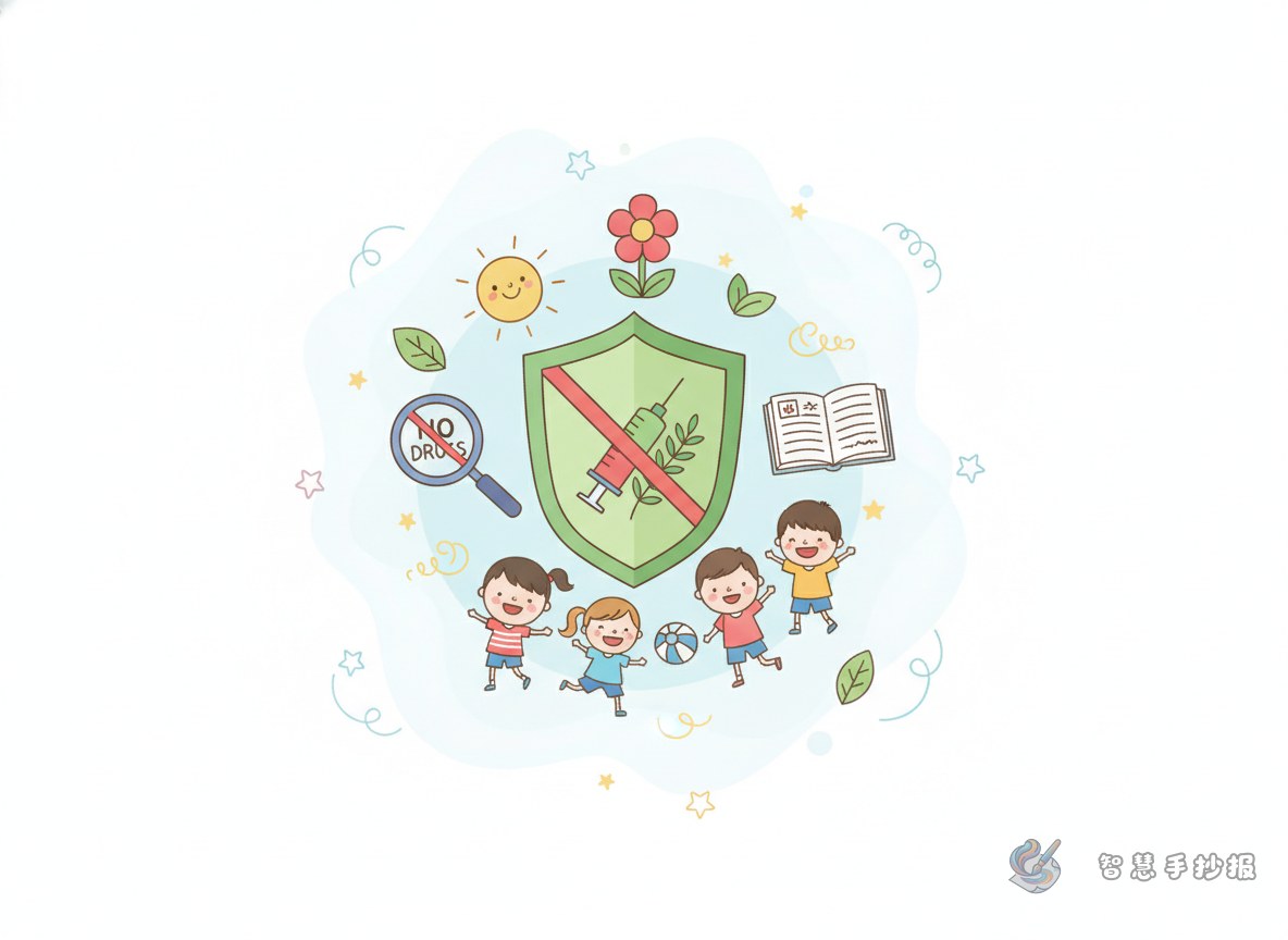 学会拒绝诱惑的禁毒手抄报内容怎么写更有现实提醒意义 - 智慧手抄报专题封面图