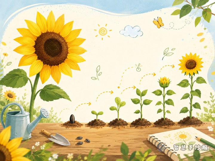 How to Make a Sunflower Observation Poster - Sketch Topic Cover
