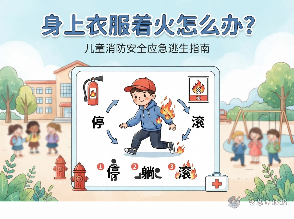 What Should a Fire Safety Poster Say About Clothes Catching Fire? - Poster topic cover image