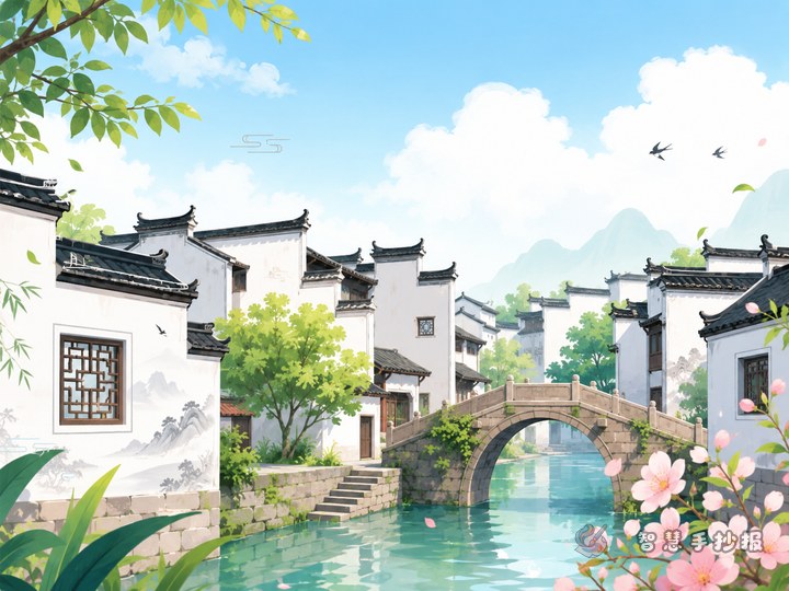 What Can I Write in a Huizhou Architecture Handwritten Newspaper? - Preview of Traditional Architecture and Ancient Town Culture Handwritten Newspaper series