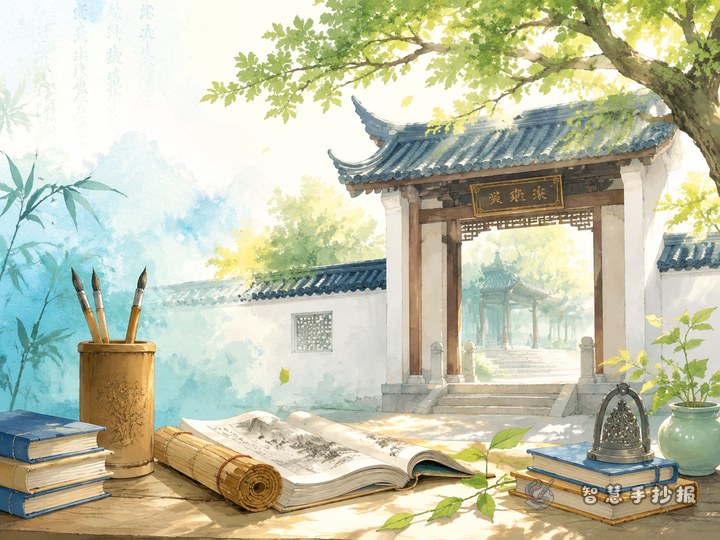 How to Design a Yuelu Academy Study Spirit Handwritten Newspaper with Historical Flavor - Related topic thumbnail