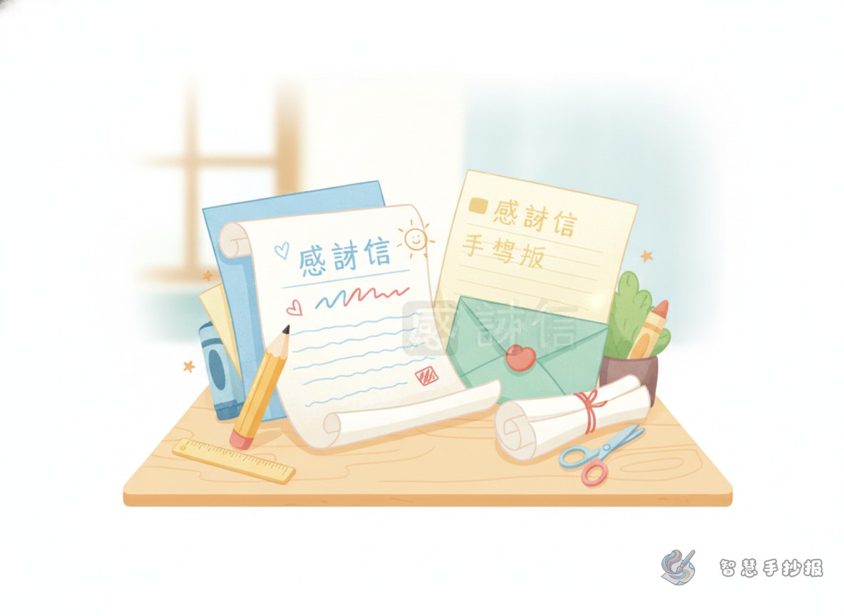 感谢信手抄报写什么内容比较好 - 智慧手抄报专题封面图