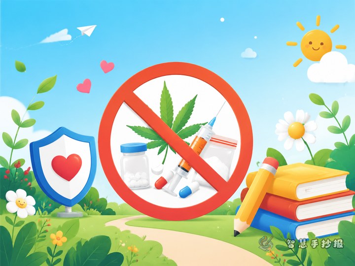 禁毒宣传教育手抄报可以怎么做更适合小学生 - 相关内容封面