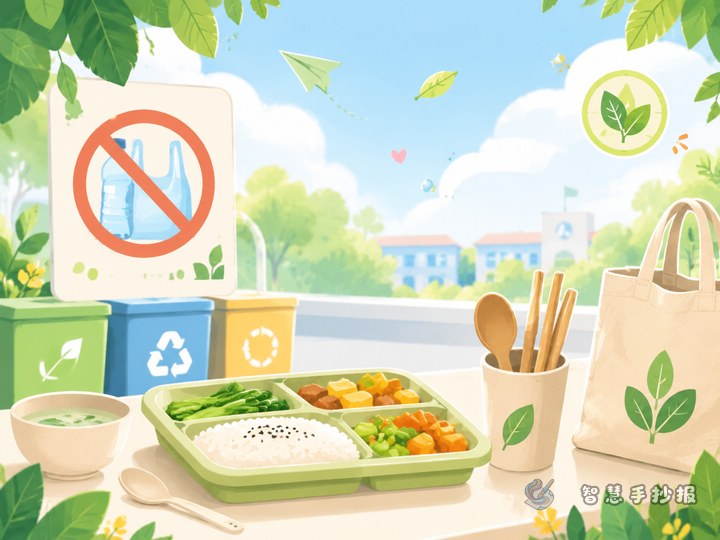 校园节能减排手抄报可以做校园食堂减塑主题吗 - 相关内容封面