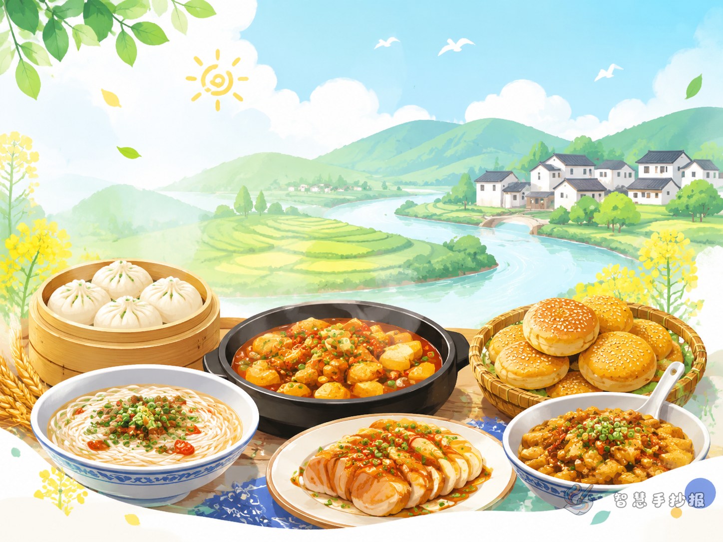 How to Present Hometown Food on a Handwritten Newspaper - Poster topic cover image