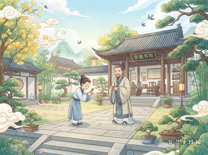 古人拜师求学手抄报怎么做更有书院气息 - 相关内容封面