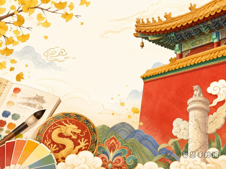 How to Make a Forbidden City Red Wall and Yellow Roof Pattern Handwritten Newspaper - Related topic thumbnail