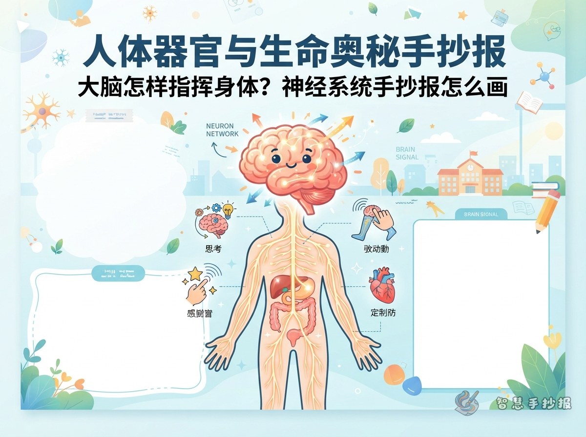 How Does the Brain Control the Body? Nervous System Poster - Poster topic cover image