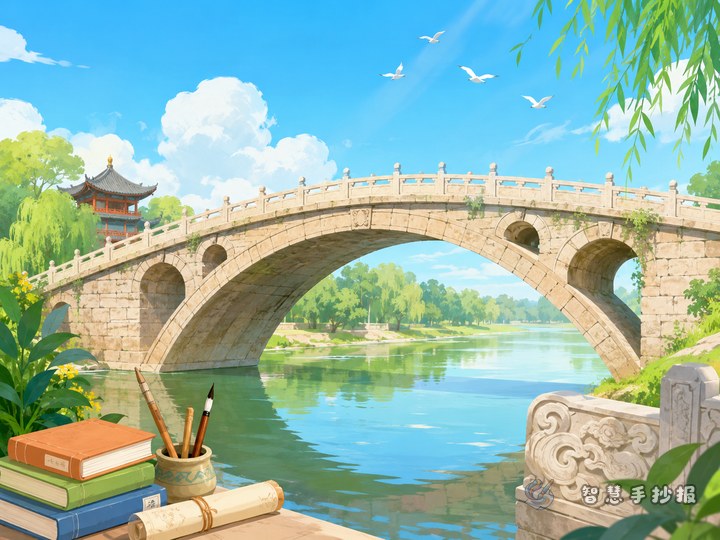 What should I write on a Zhaozhou Bridge handwritten newspaper? - Sketch Topic Cover