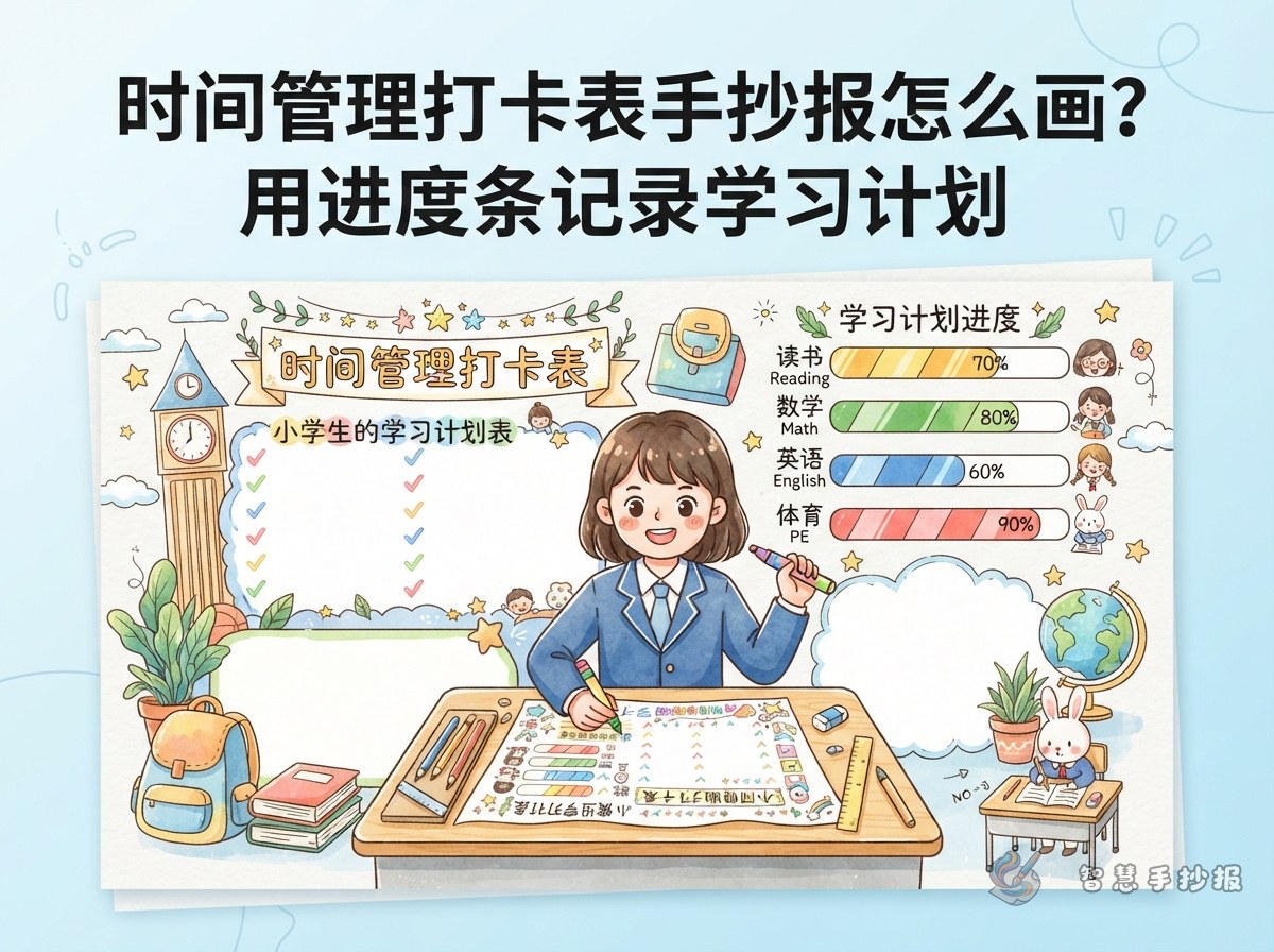 How Do I Make a Time Management Check-In Chart Handwritten Poster? - Poster topic cover image