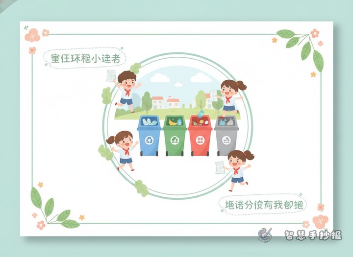 社区垃圾分类志愿宣传手抄报怎么做更清楚又好看？ - 相关内容封面