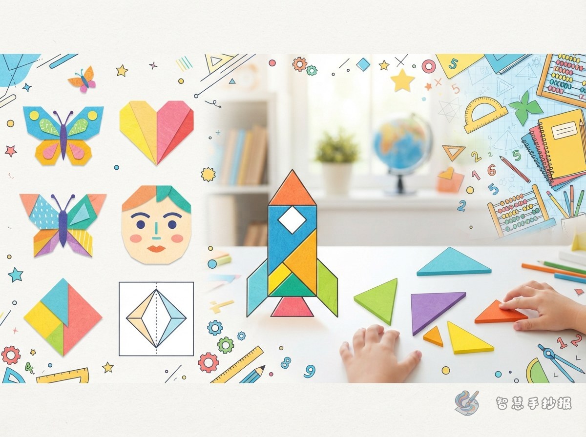How Do You Design a Symmetry and Tangram Math Poster? - Poster topic cover image