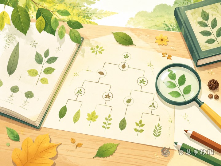 How to Make a Plant Identification Key in a Leaf Specimen Poster - Preview of Leaf Specimens and Plant Classification Handwritten Newspaper series