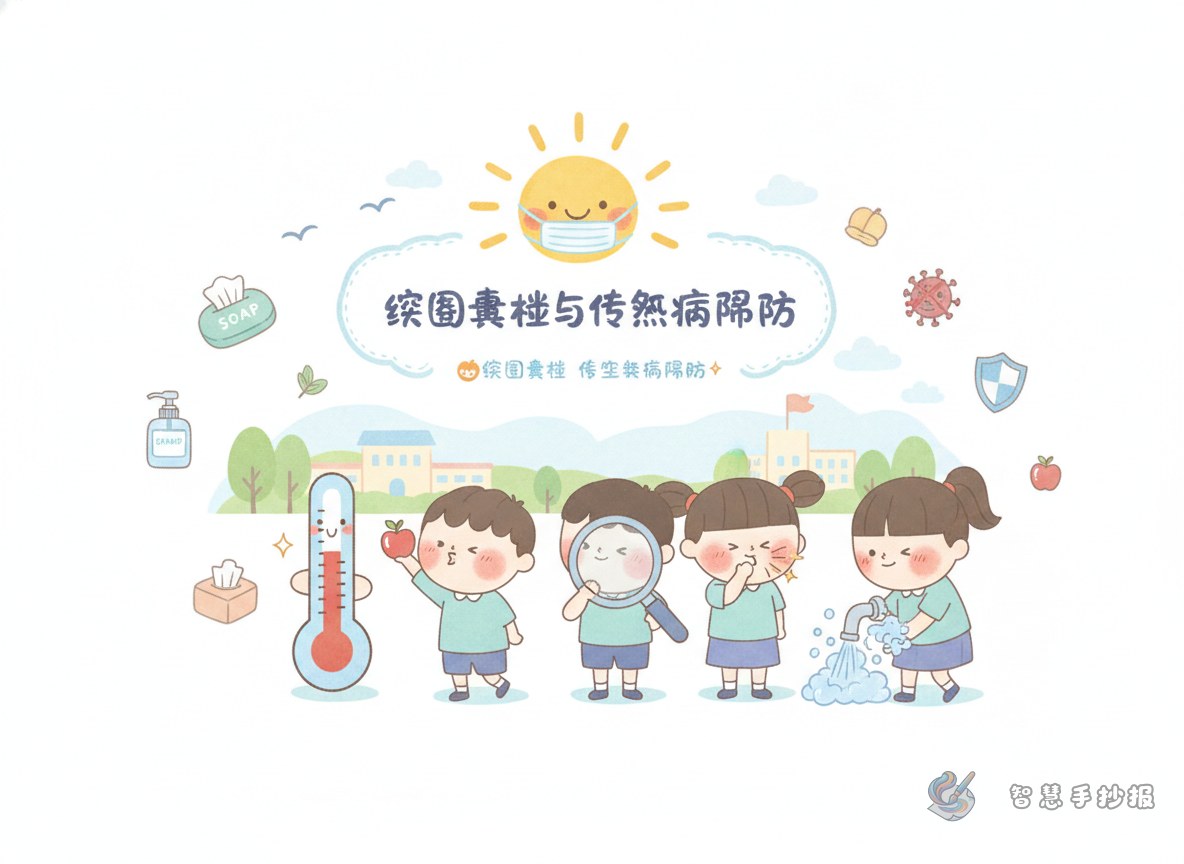 校园晨检手抄报可以写哪些内容？ - 智慧手抄报专题封面图