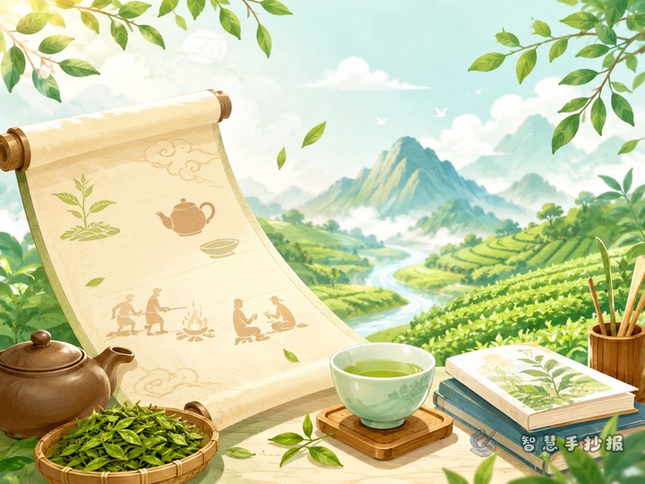 茶的起源手抄报怎么设计？小学生能看懂的内容与版面思路 - 相关内容封面