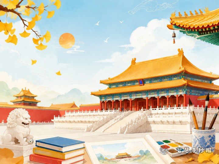 How can I make a Forbidden City handwritten newspaper look beautiful and full of cultural charm? - Related topic thumbnail