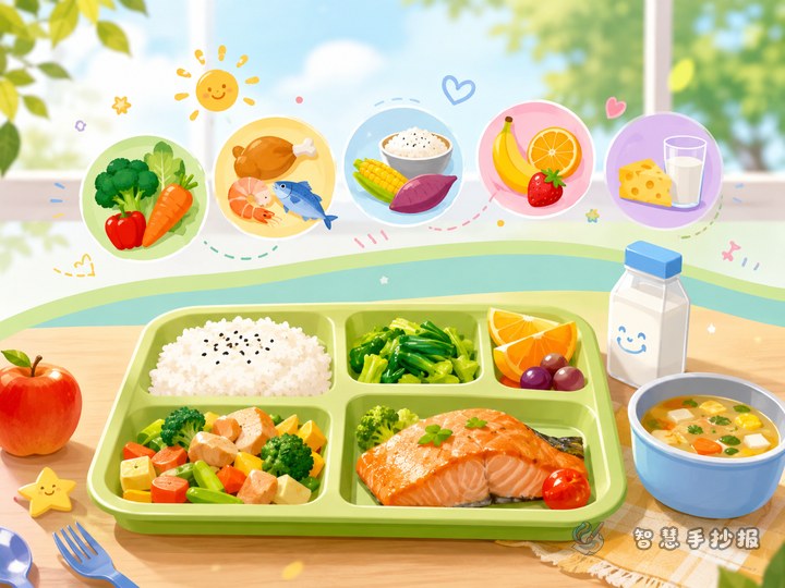 How to Make a School Lunch No-Picky-Eating Poster - Preview of Campus Lunch Nutrition and Balanced Diet Handwritten Newspaper series