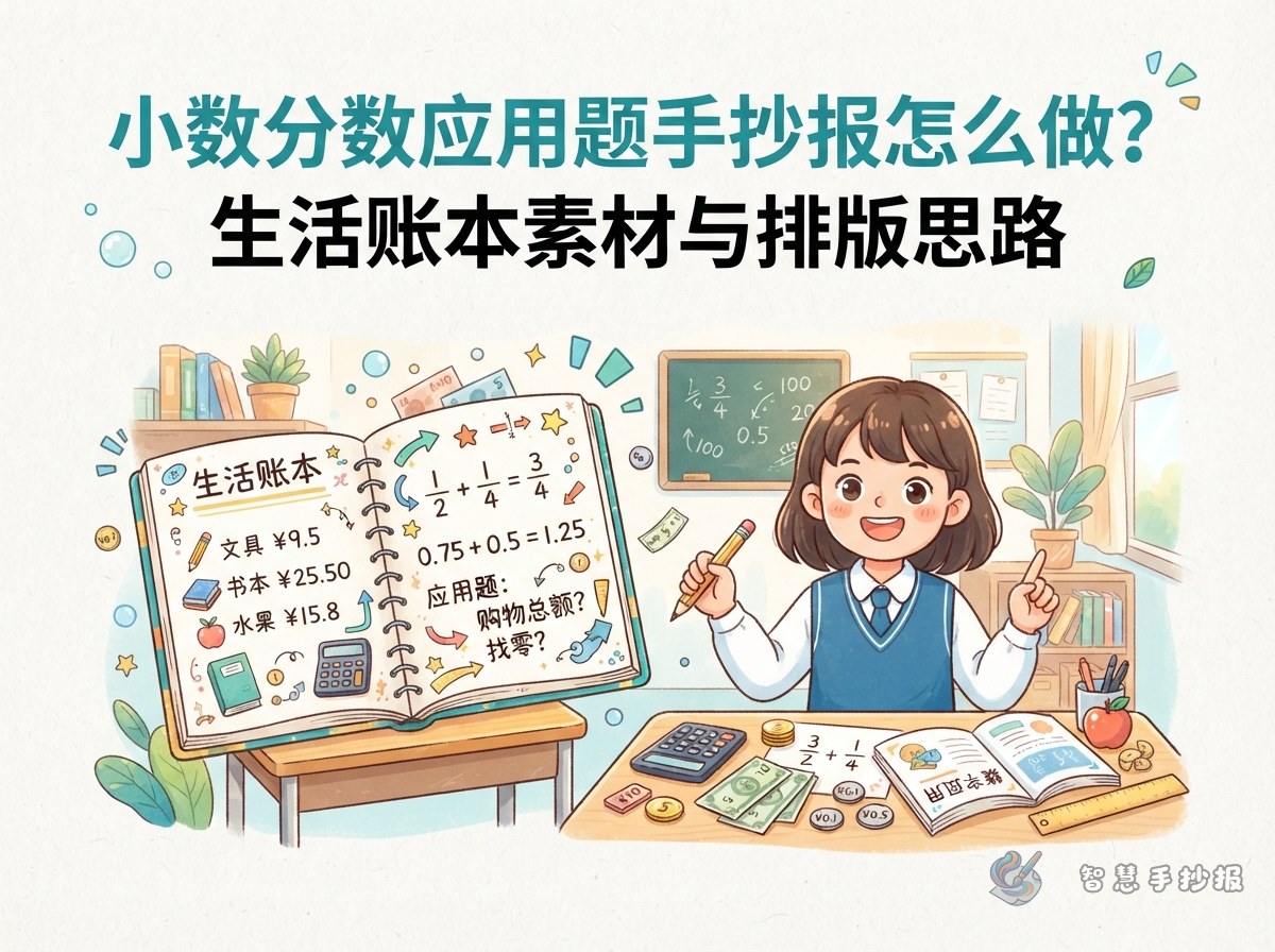 How to Make a Decimal and Fraction Word-Problem Math Poster - Poster topic cover image