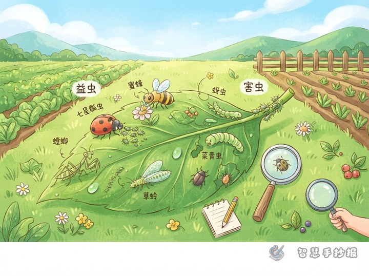 How to Make a Farmland Insect Poster from Clues on a Leaf - Sketch Topic Cover