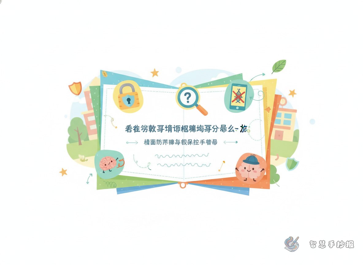 陌生诱惑要警惕网络骗局要分清手抄报怎么做 - 智慧手抄报专题封面图