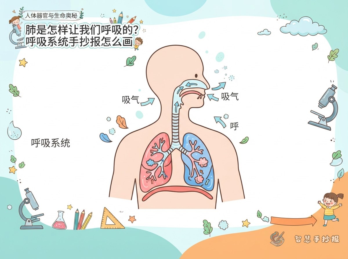 How Do Our Lungs Help Us Breathe? Respiratory System Poster - Poster topic cover image