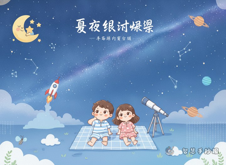 夏夜银河观察手抄报可以写什么内容 - 手抄报专题封面