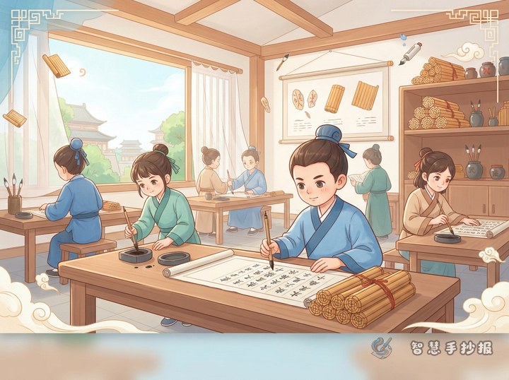 印刷术出现之前，古书是怎么&ldquo;复制&rdquo;的？手抄本与抄书人手抄报 - 相关内容封面