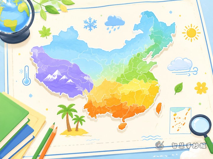 中国地图上的气候带手抄报怎么设计更有亮点 - 相关内容封面