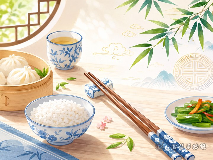 How to Write a Chopsticks Etiquette Handwritten Newspaper - Poster line art preview
