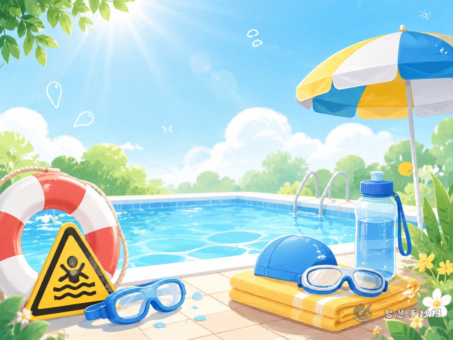 What to Write on a Poster About Summer Swimming Safety - Poster topic cover image