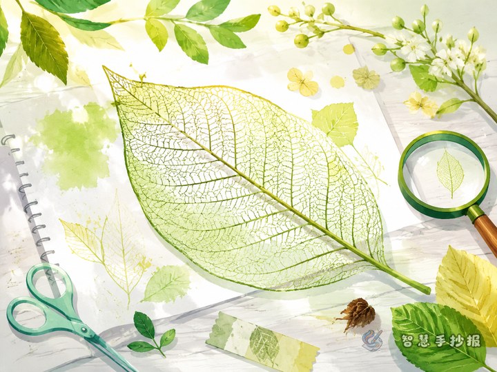 What Should a Leaf Vein Specimen Handwritten Newspaper Include to Stand Out? - Sketch cover for Leaf Veins, Flowers, Fruits, and Nature Journal Handwritten Newspaper