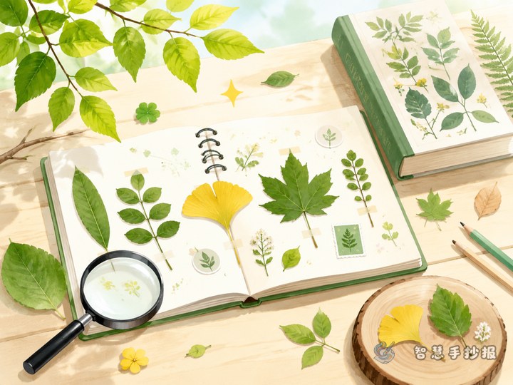How can a leaf specimen poster look more like a plant classification project? - Related topic thumbnail