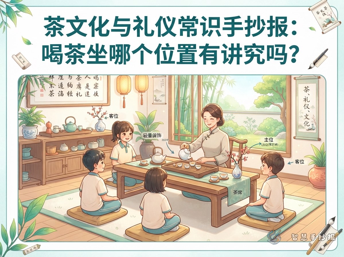 Where Should You Sit at a Tea Table? Seating Etiquette Poster Ideas - Poster topic cover image