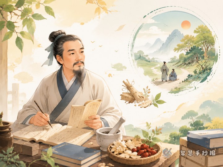 张仲景手抄报怎么写出医圣故事和中医智慧 - 中国古代名医与医学故事手抄报系列作品预览