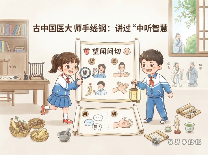 古代医学名家手抄报怎么做：用望闻问切讲清中医智慧 - 相关内容封面