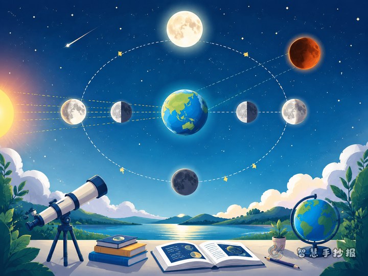 Why Doesn&rsquo;t Every Full Moon Become a Lunar Eclipse? Handwritten Newspaper Ideas - Preview of Moon Phases and Solar and Lunar Eclipse Science Handwritten Newspaper series