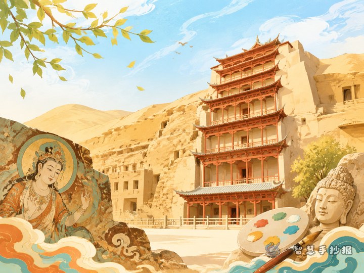 What should I write in a Mogao Caves hand-copied newspaper to make it rich but not messy? - Related topic thumbnail