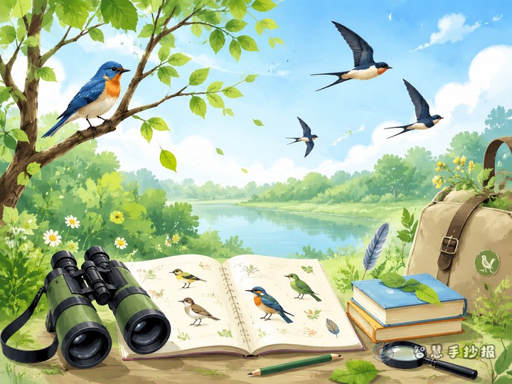 What should I write in a birdwatching handwritten newspaper to make it practical? - Sketch Topic Cover