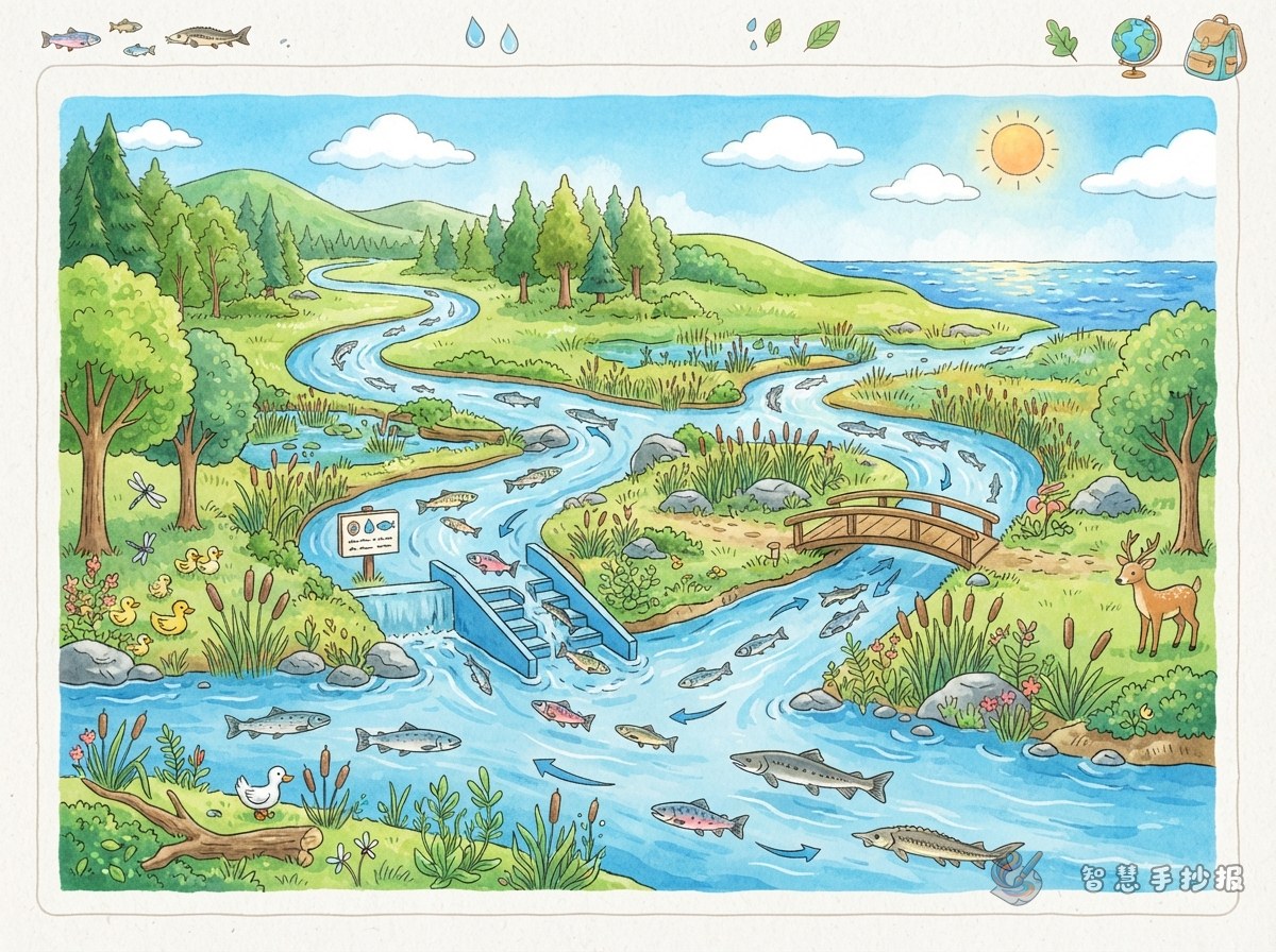 How to Make a Fish Migration and River Connectivity Poster - Poster topic cover image
