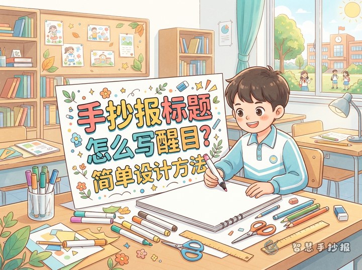 手抄报标题字怎么写醒目？新手也能学会的简单设计方法 - 相关内容封面
