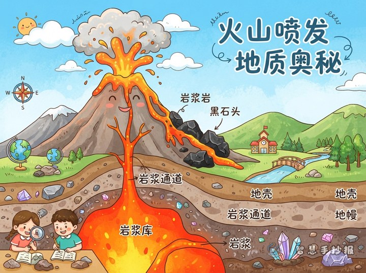 How to Make a Volcano and Igneous Rock Handwritten Newspaper - Related topic thumbnail