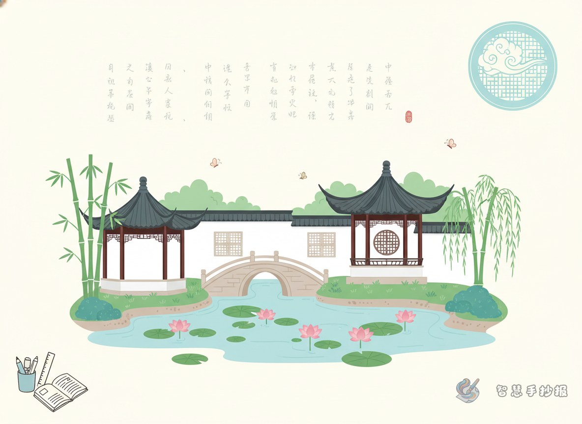 How to Design a Jiangnan Garden Handwritten Newspaper - Poster topic cover image